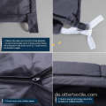 SGS Audited OEM Factory Navy Farbstickerei Fleece Decke mit Reißverschluss